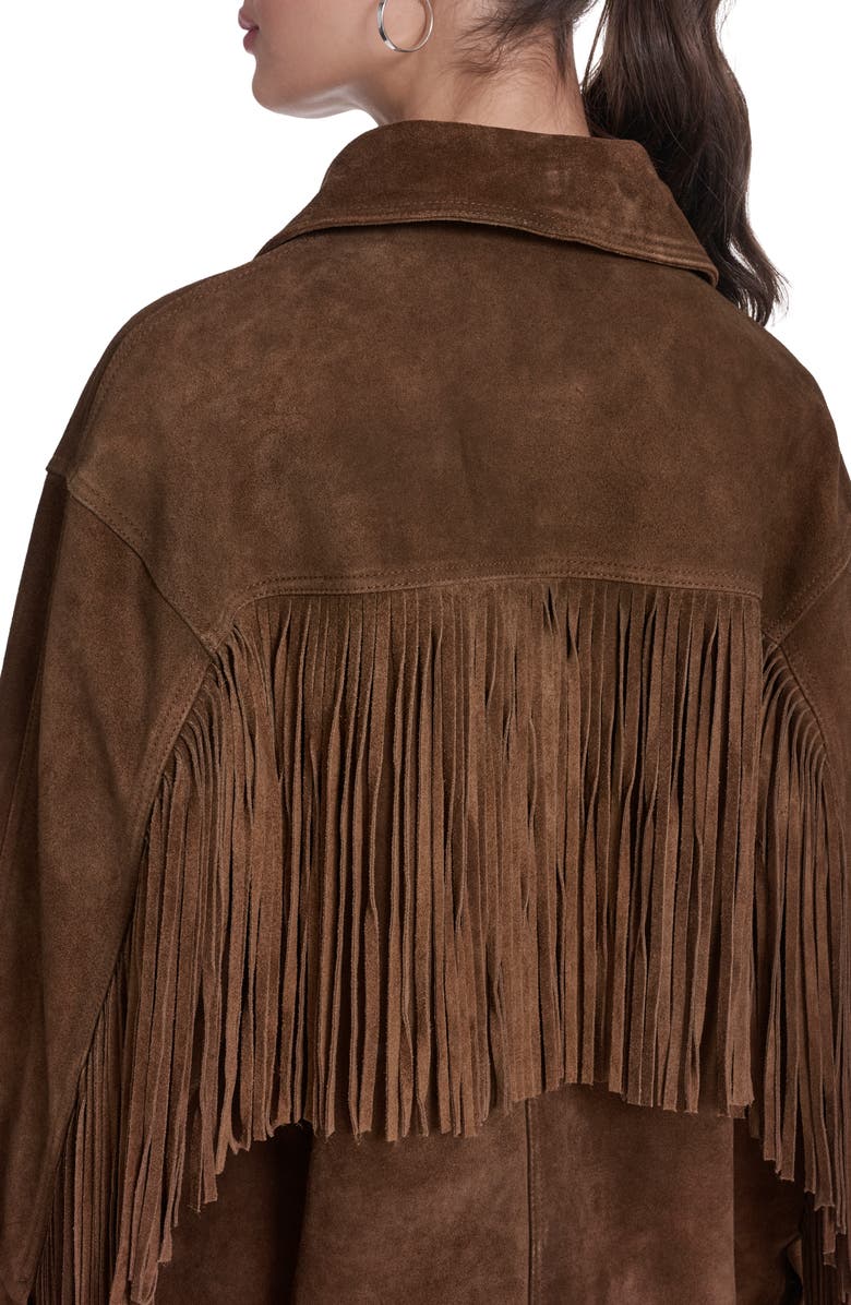 Levi's Fringe Suede Jacket, Alternate, color, Maple