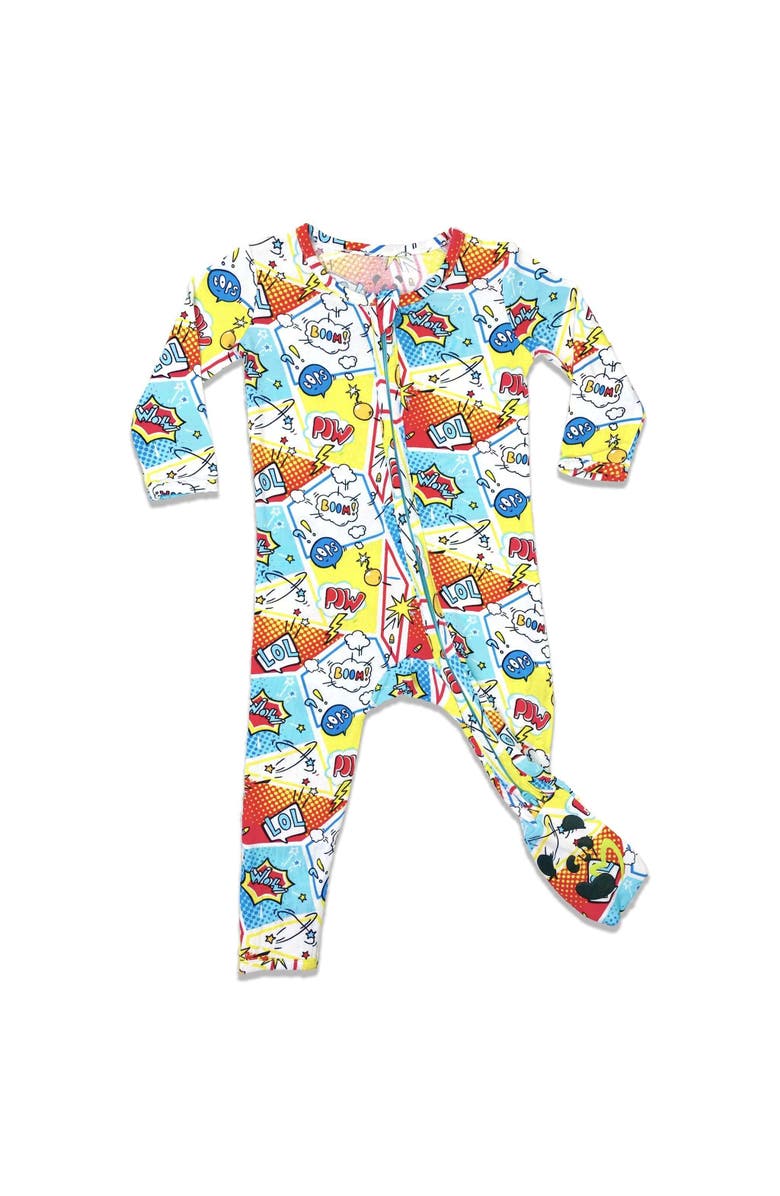 Bellabu Bear Baby Comic Hero Convertible Footie, Main, color, Comic Hero