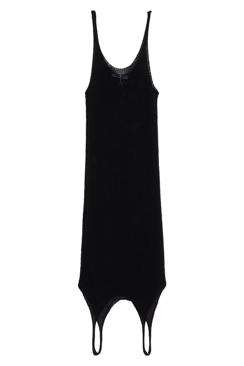 Flip Cotton Blend Rib Sweater Tank, Alternate, color, BLACK