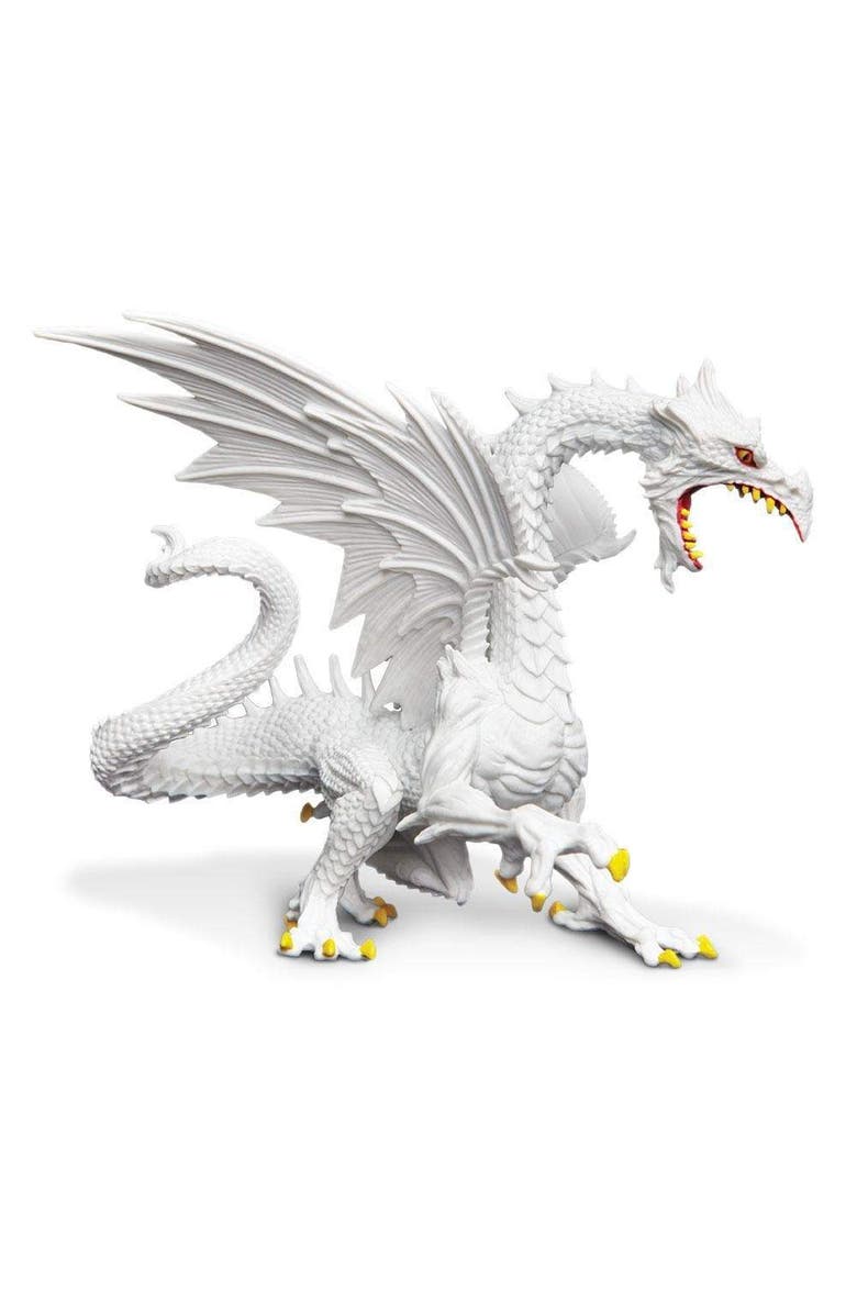 Safari Ltd. Glow-In-The-Dark Snow Dragon Toy, Main, color, NO COLOR