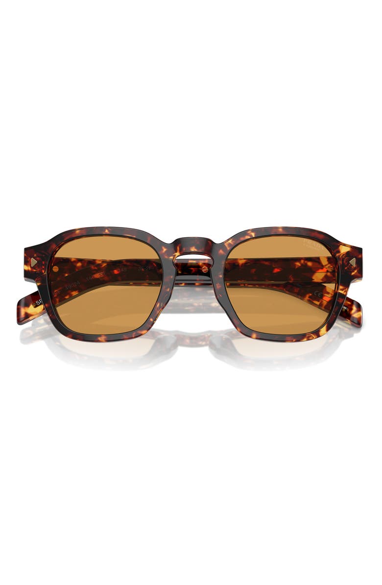 Prada 53mm Phantos Sunglasses, Alternate, color, Brown