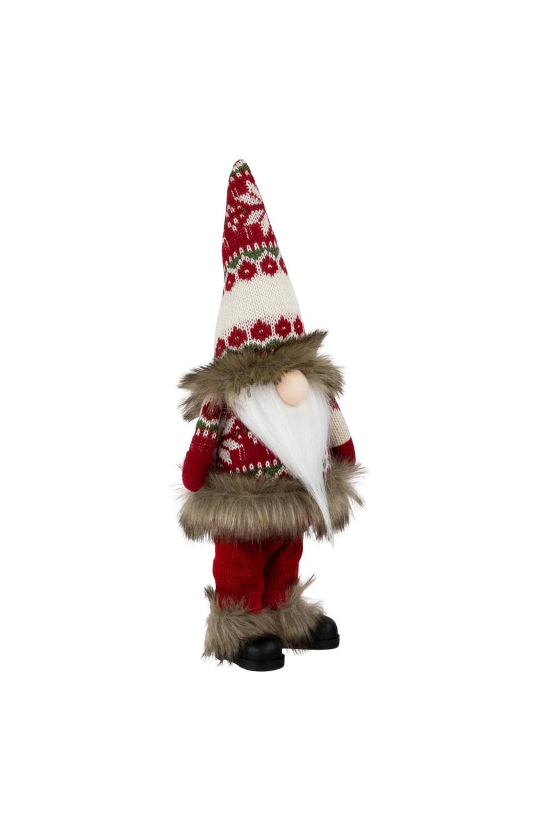 Northlight Standing Gnome with Knitted Outfit Christmas Figure - 19" - Red, Alternate, color, 