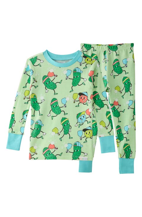 Kids' Zen Print Fitted Organic Cotton Two-Piece Pajamas (Toddler)