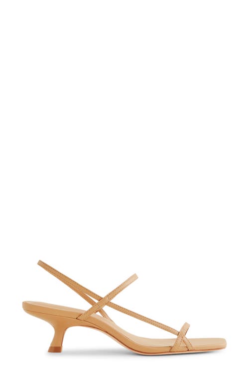 Reformation Serenity Bare Kitten Heel Sandal In Buff