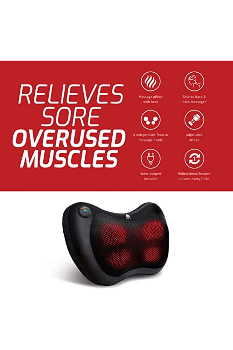 Shiatsu Massager, Rechargeable Rolling Massager & Palm Harmony Glove, Alternate, color, Multicolor