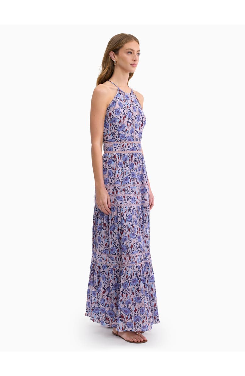 Rebecca Taylor Daphne Crinkle Dress, Alternate, color, Iris Multi
