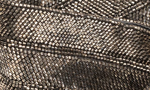 Ralph Lauren Lauren Beaded Skinny Scarf In Pewter