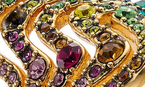 Kurt Geiger London Rainbow Wave Cocktail Ring In Multi