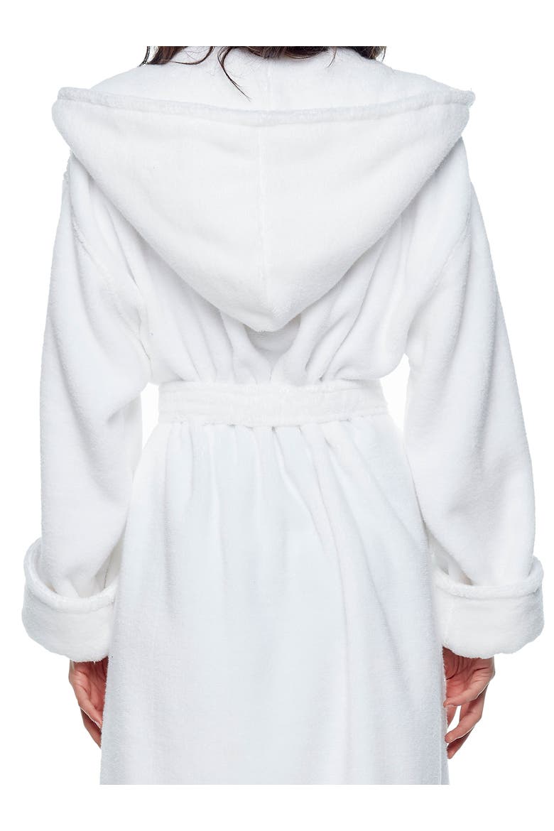Softy Womens Ankle Length Long Cotton Robe, Alternate, color, White
