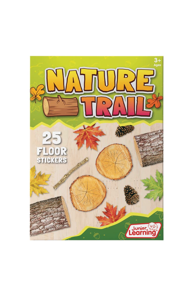 Junior Learning Nature Trail Educational Floor Stickers 25pcs, Main, color, Multicolored