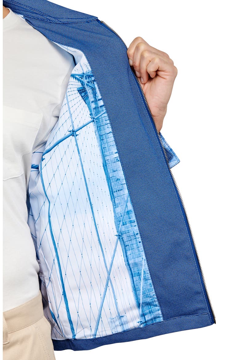 Slim Fit Solid Brooklyn Bridge Jacket, Alternate, color, BLUE