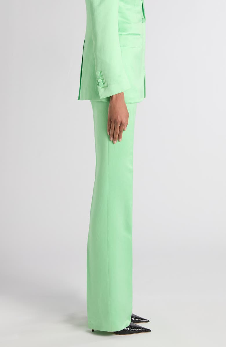 TOM FORD Washed Duchesse Satin Trousers, Alternate, color, Summer Green