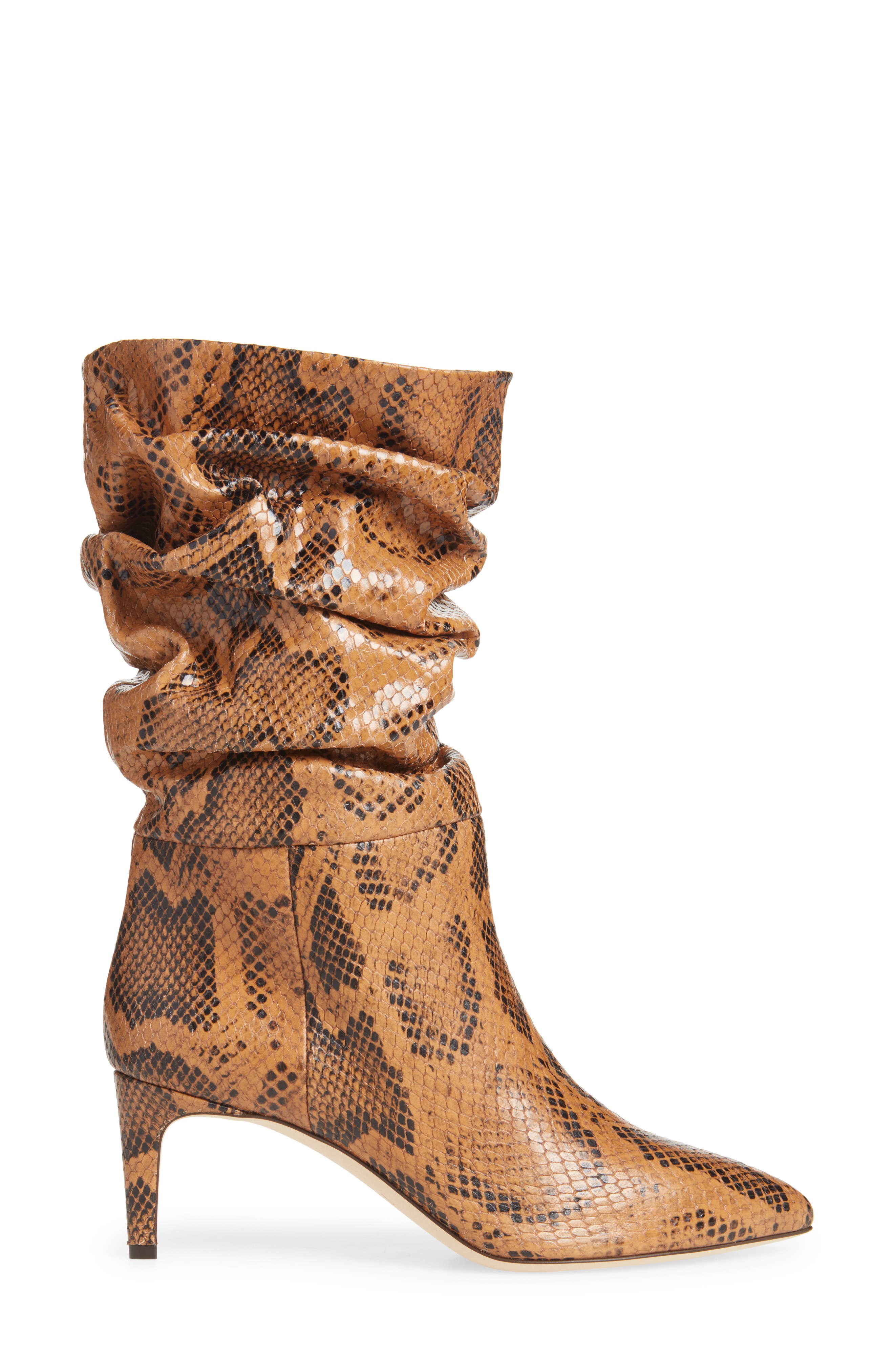 Slouchy Pointed Toe Boot, Alternate, color, COGNAC