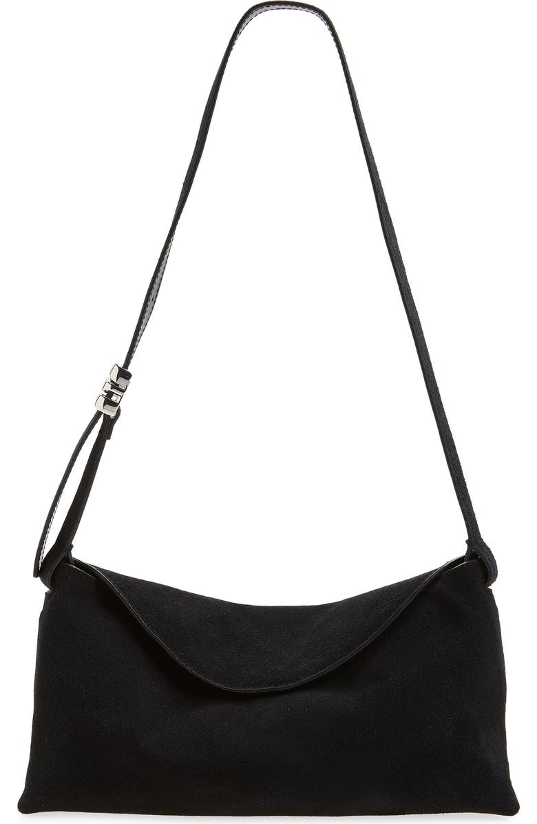 Madewell The Date Night Suede Shoulder Bag, Main, color, Juniper Berry