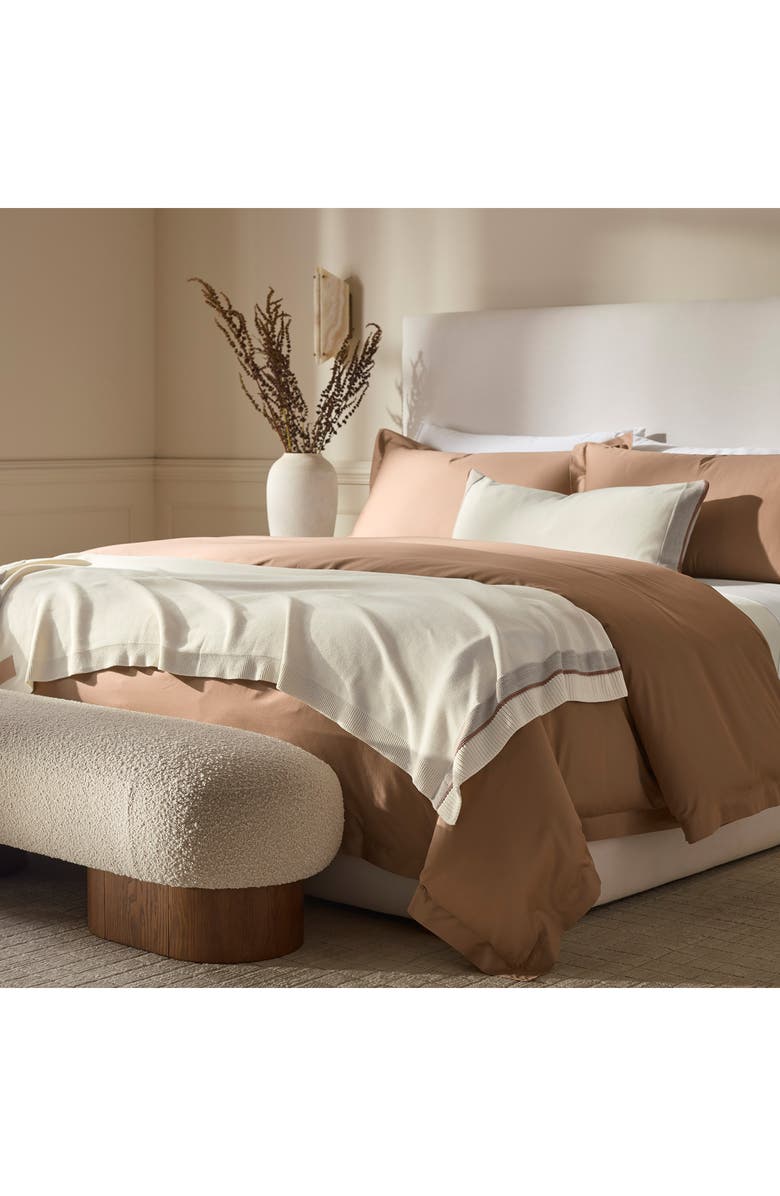 Boll & Branch Court Knit Throw Blanket, Alternate, color, Cream