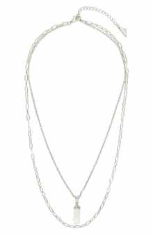 Sterling Forever Nerissa 18mm Freshwater Pearl Pendant Layered Necklace