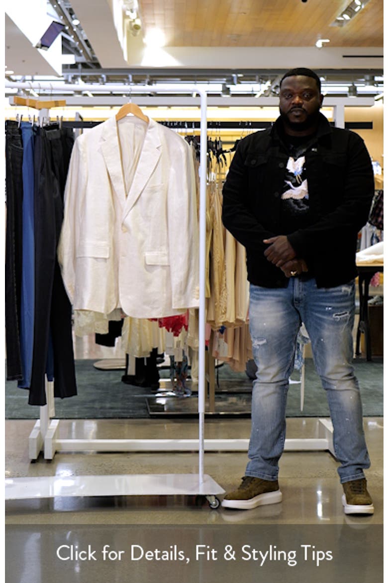 Slim Fit Linen Sport Coat video