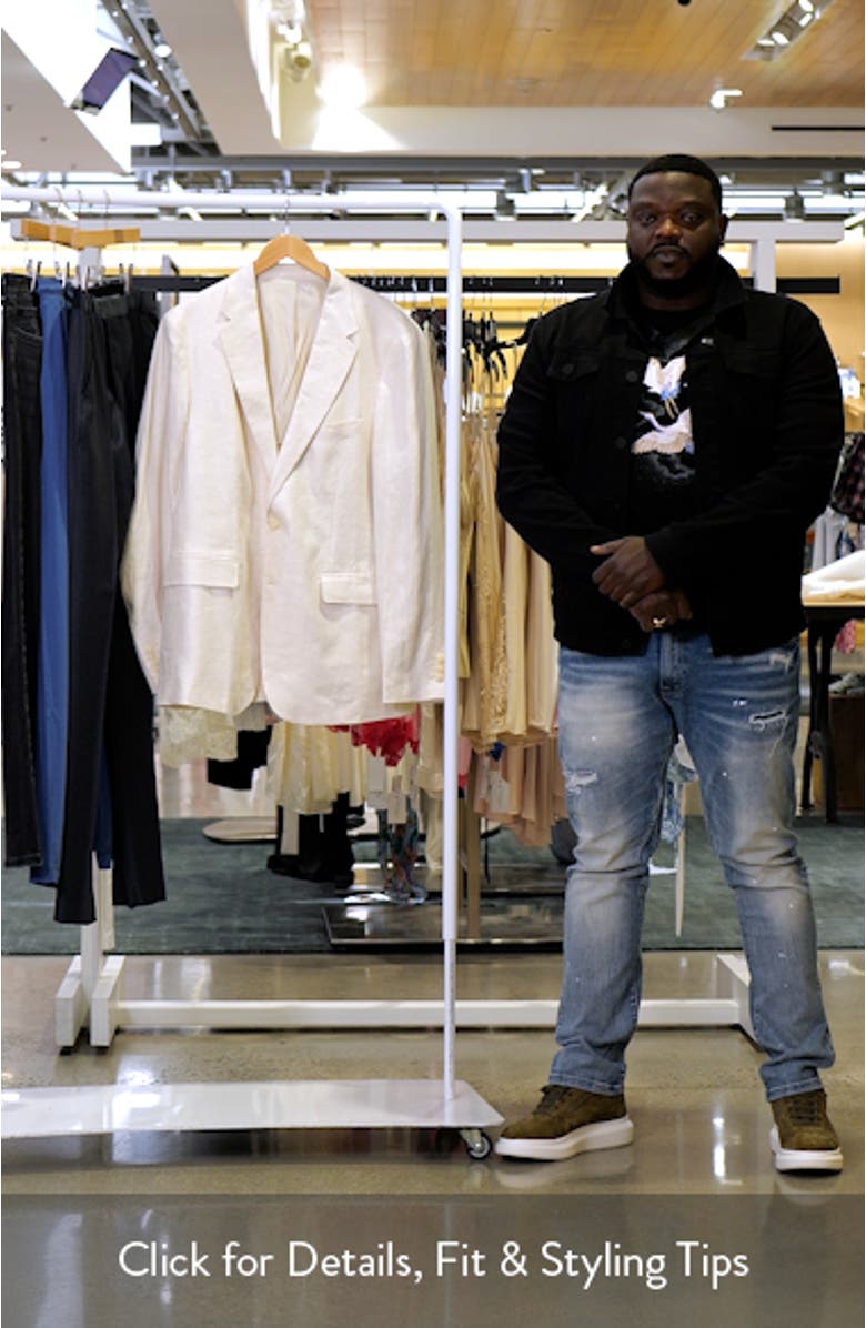 Slim Fit Linen Sport Coat, sales video thumbnail