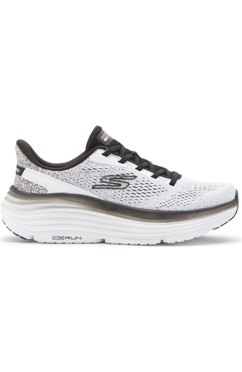 SKECHERS Max Cushiong Endeavor Kauska Sneaker, Alternate, color, White/ Black