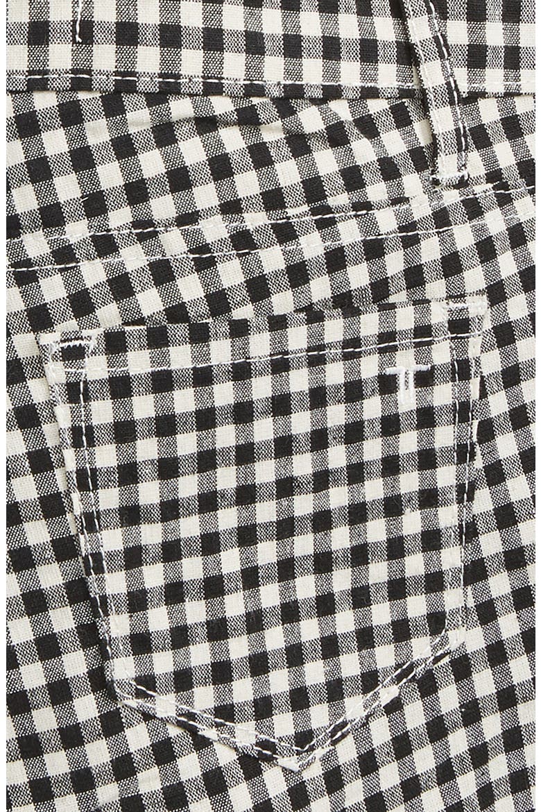 Gingham Shorts, Alternate, color, BLACK/ WHITE