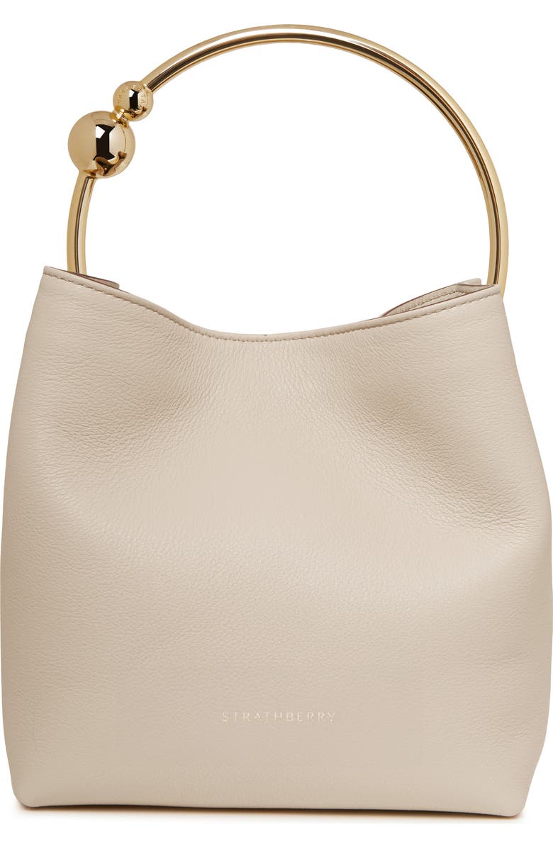 Strathberry The Circus Top Handle Leather Bucket Bag, Main, color,