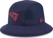 New Era Men's New Era Navy New England Patriots 2026 Sideline Bucket Hat
