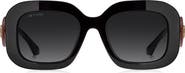 Etro 52mm Gradient Rectangular Sunglasses