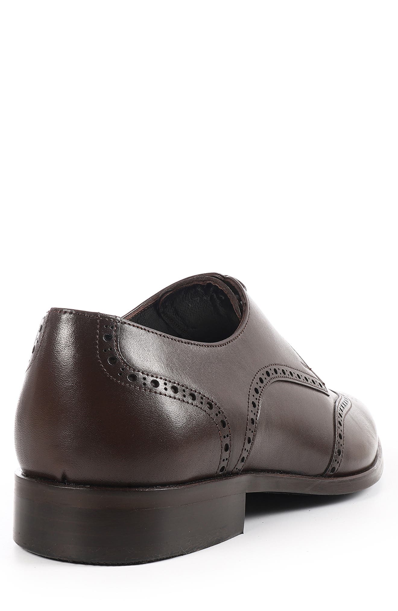 Pelican Wingtip Derby, Alternate, color, DARK BROWN