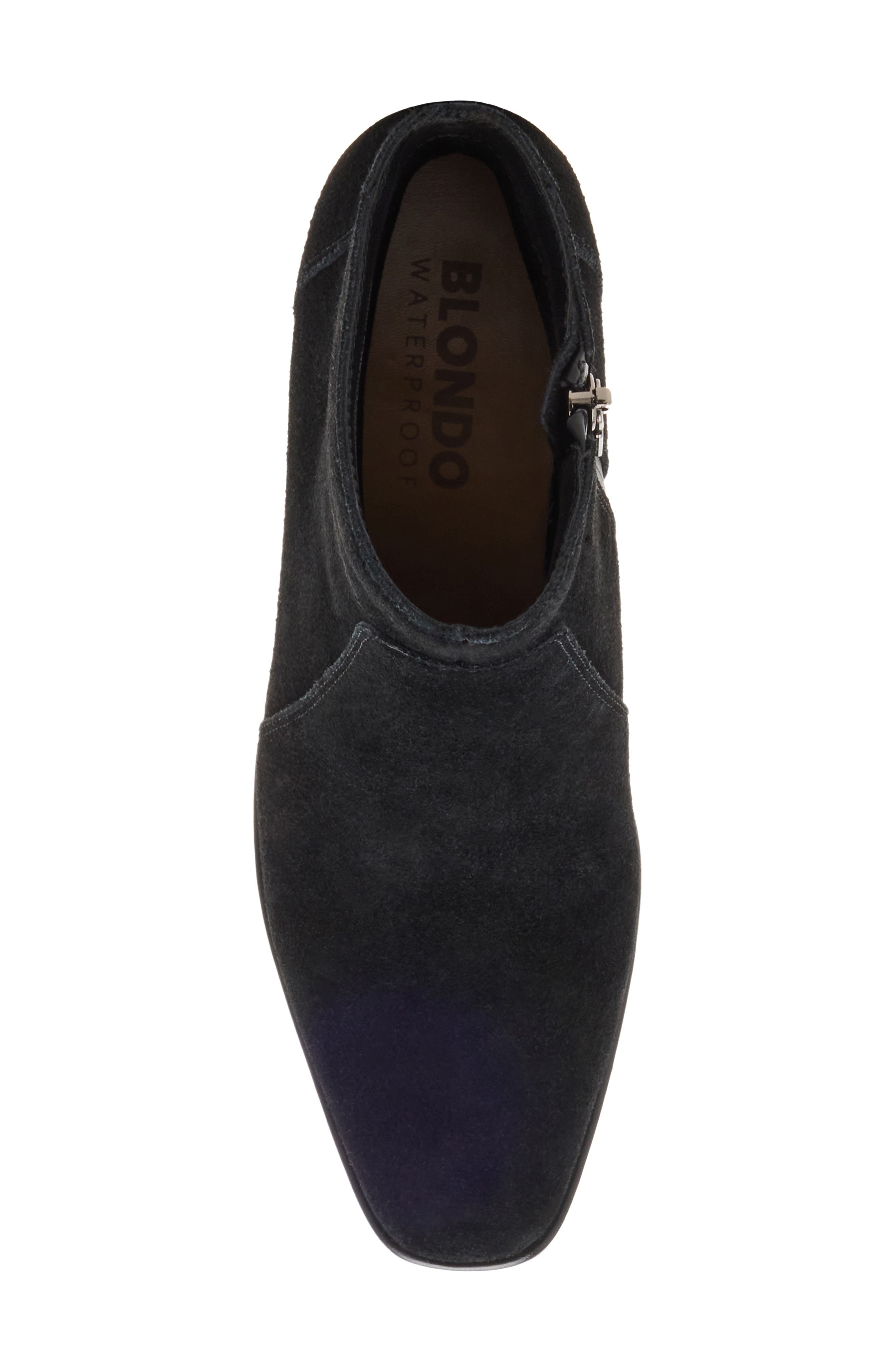 Mina Waterproof Bootie, Alternate, color, BLACK SUEDE