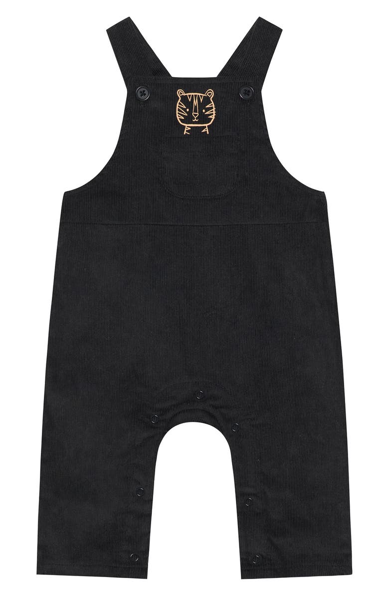 PL Baby by Petit Lem Tiger Bodysuit, Overalls & Socks Set, Alternate, color, Tiger