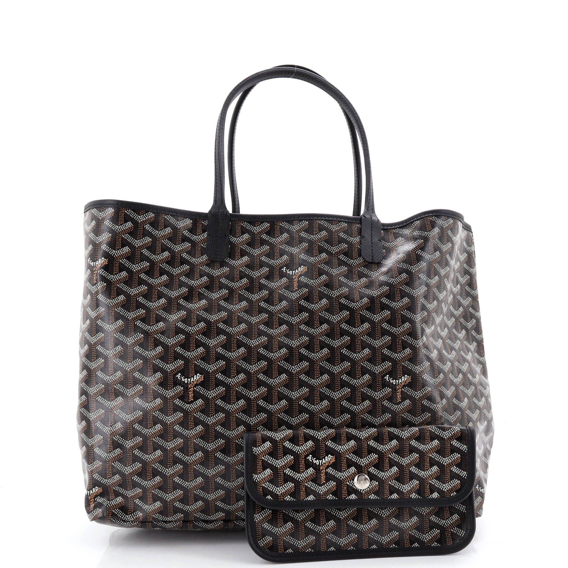 Pre-Owned Goyard Saint Louis Tote Coated Canvas PM, Alternate, color, Black