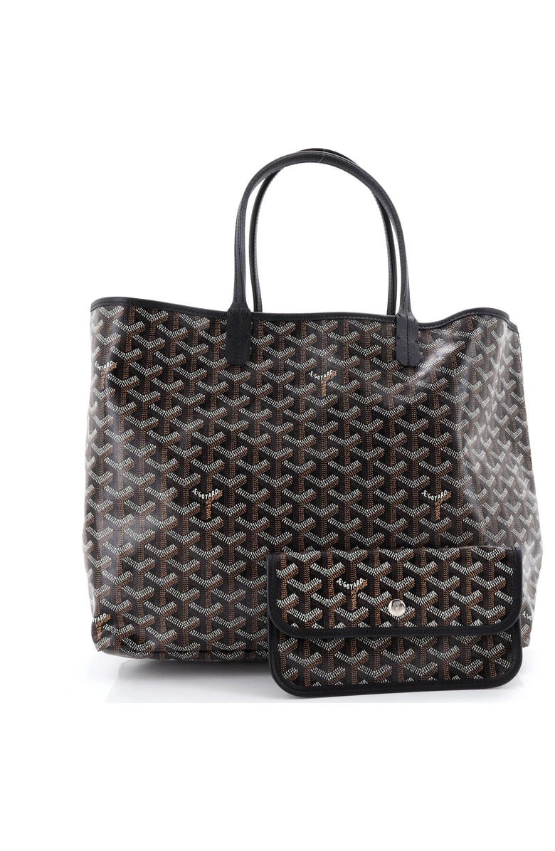 Pre-Owned Goyard Saint Louis Tote Coated Canvas PM, Alternate, color, Black