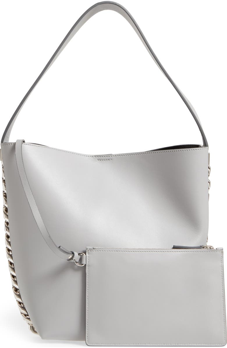 Givenchy Infinity Calfskin Leather Bucket Bag, Alternate, color,