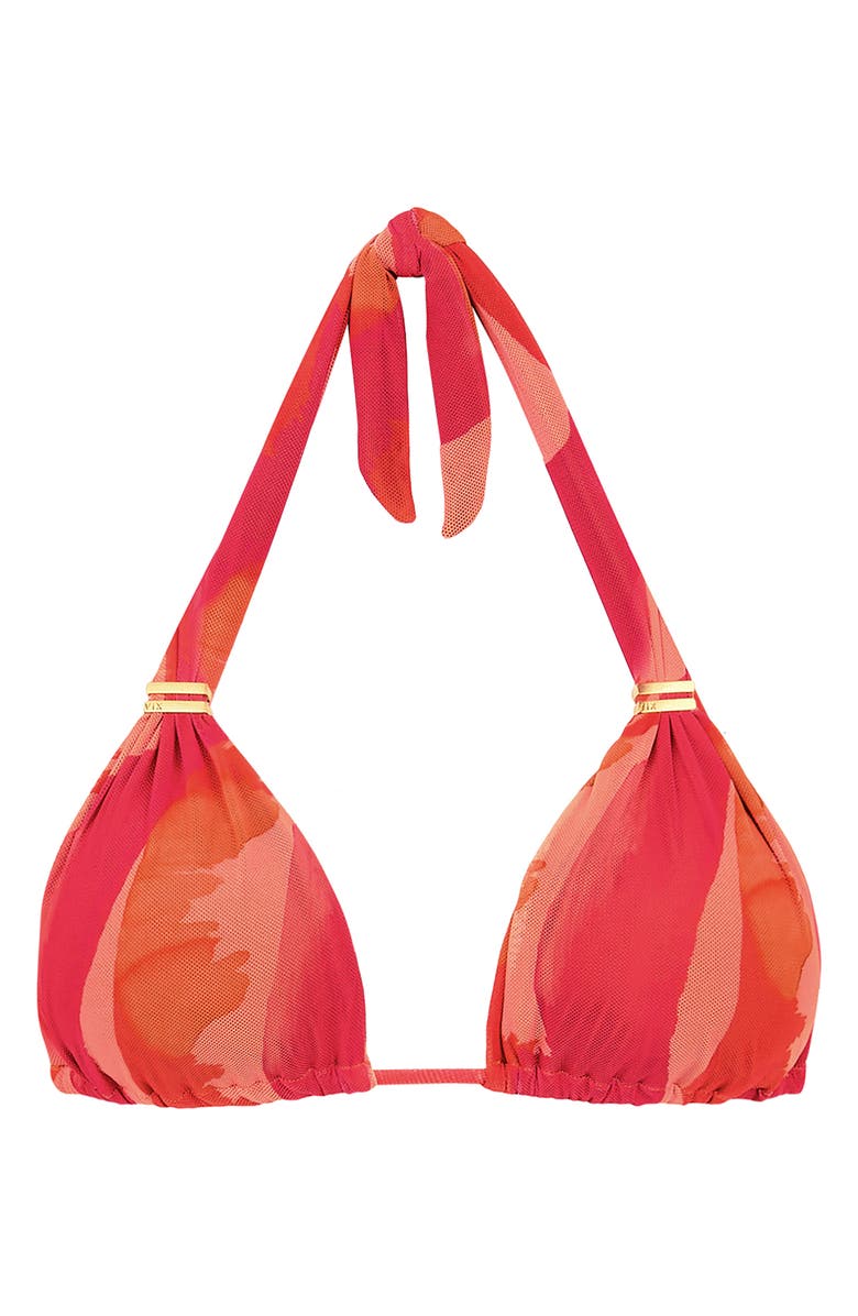ViX Paula Hermanny Rambla Bia Tube Bikini Top, Alternate, color, Coral Multi