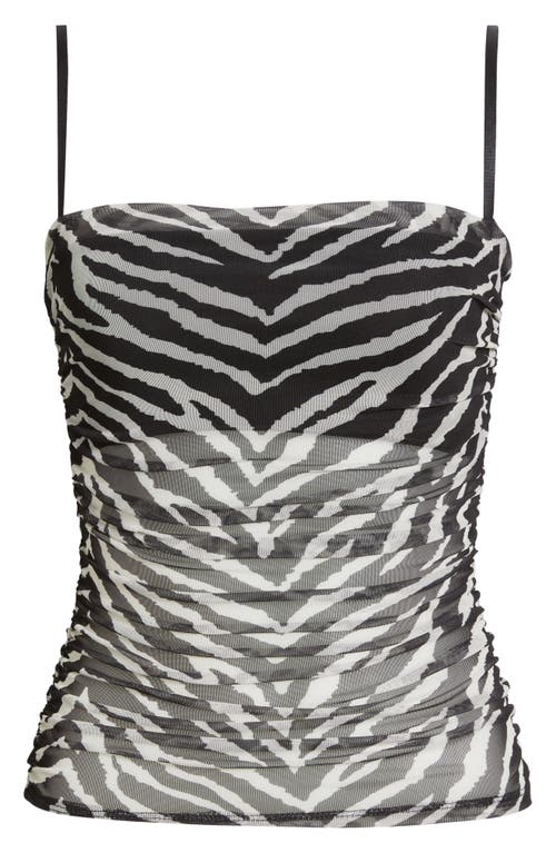 Open Edit Ruched Mesh Camisole