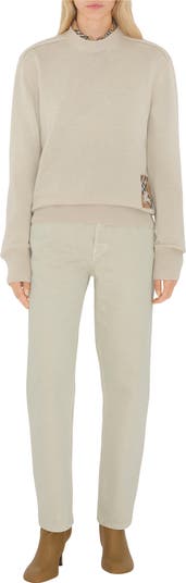 Burberry Check Label Wool Sweater | Nordstrom
