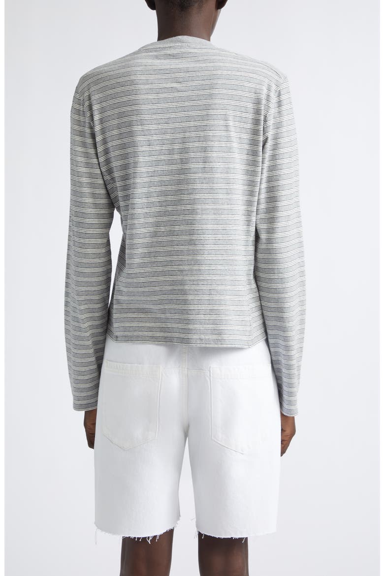 Wynn Stripe Long Sleeve Cotton T-Shirt, Alternate, color, HEATHER STRIPE