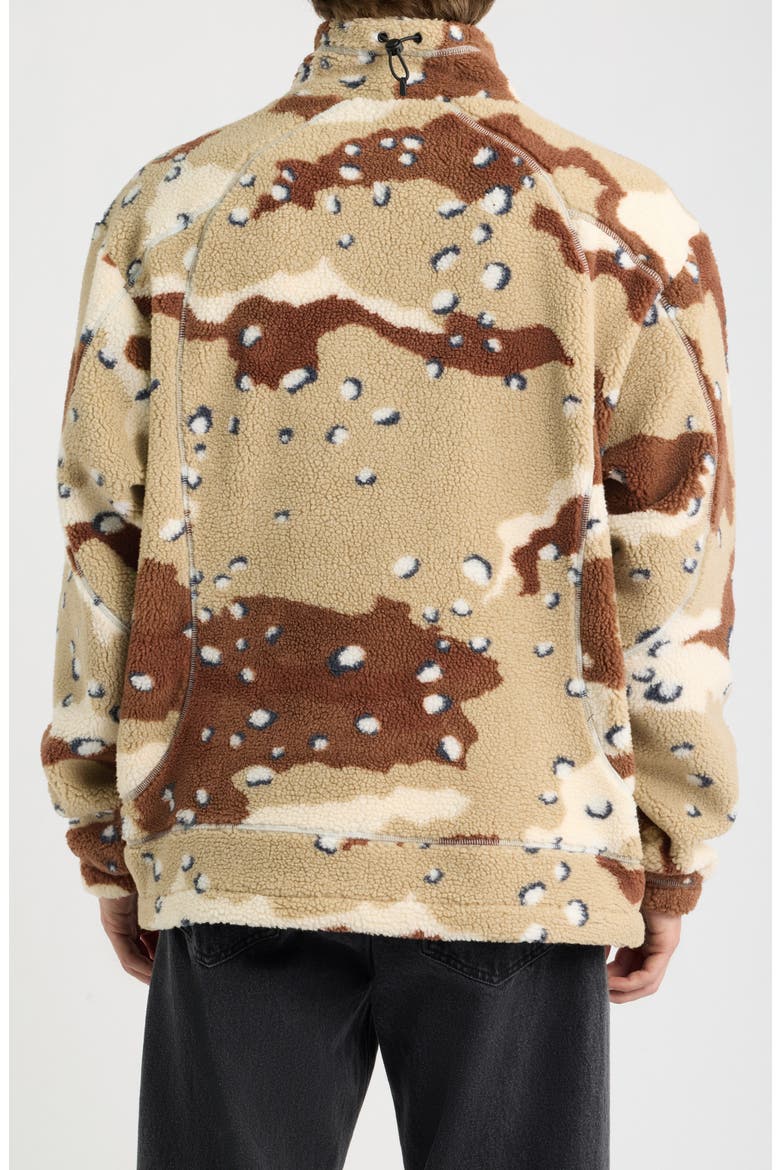 Axis Camo Faux Shearling Jacket, Alternate, color, DESERT CAMO