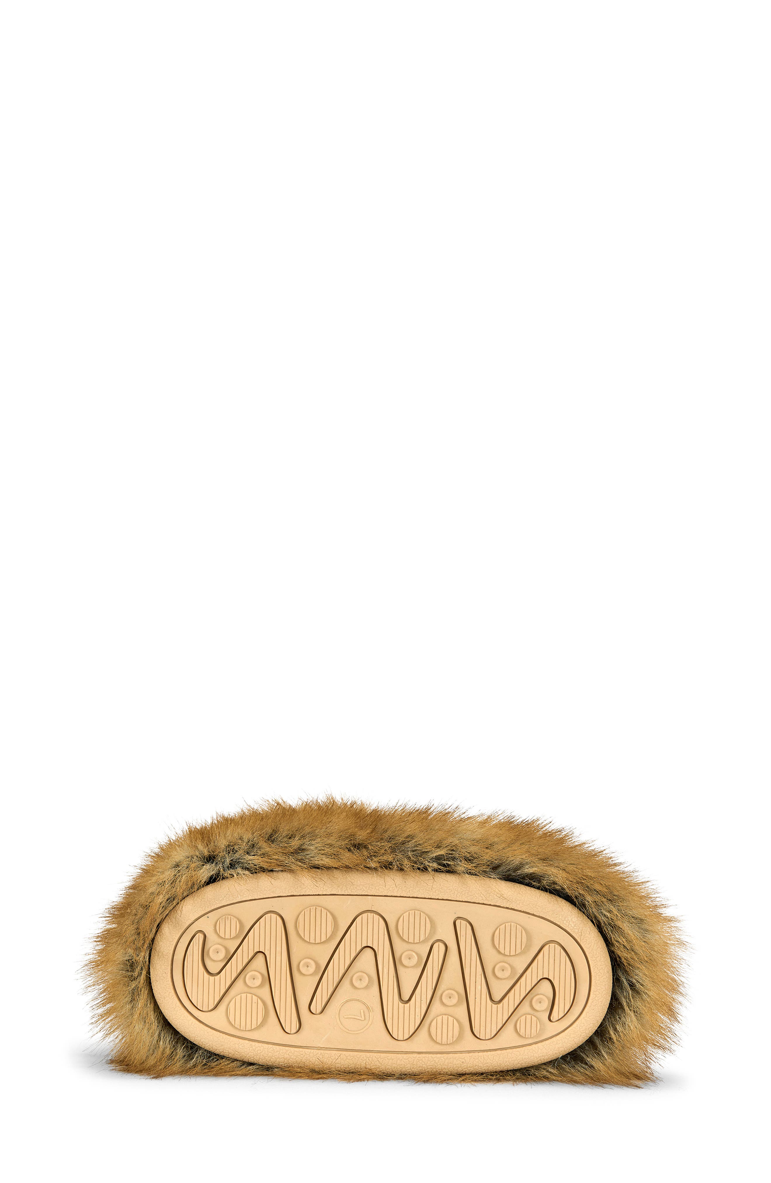 Nadianna Faux Fur Bootie, Alternate, color, TAN