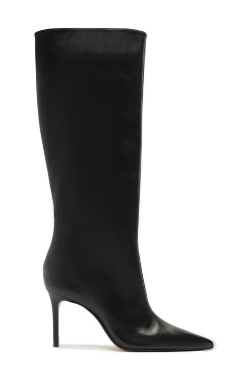 Schutz Ellen Up Pointed Toe Boot In Black