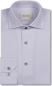Bugatchi Devon OoohCotton® Optical Grid Print Button-Up Shirt