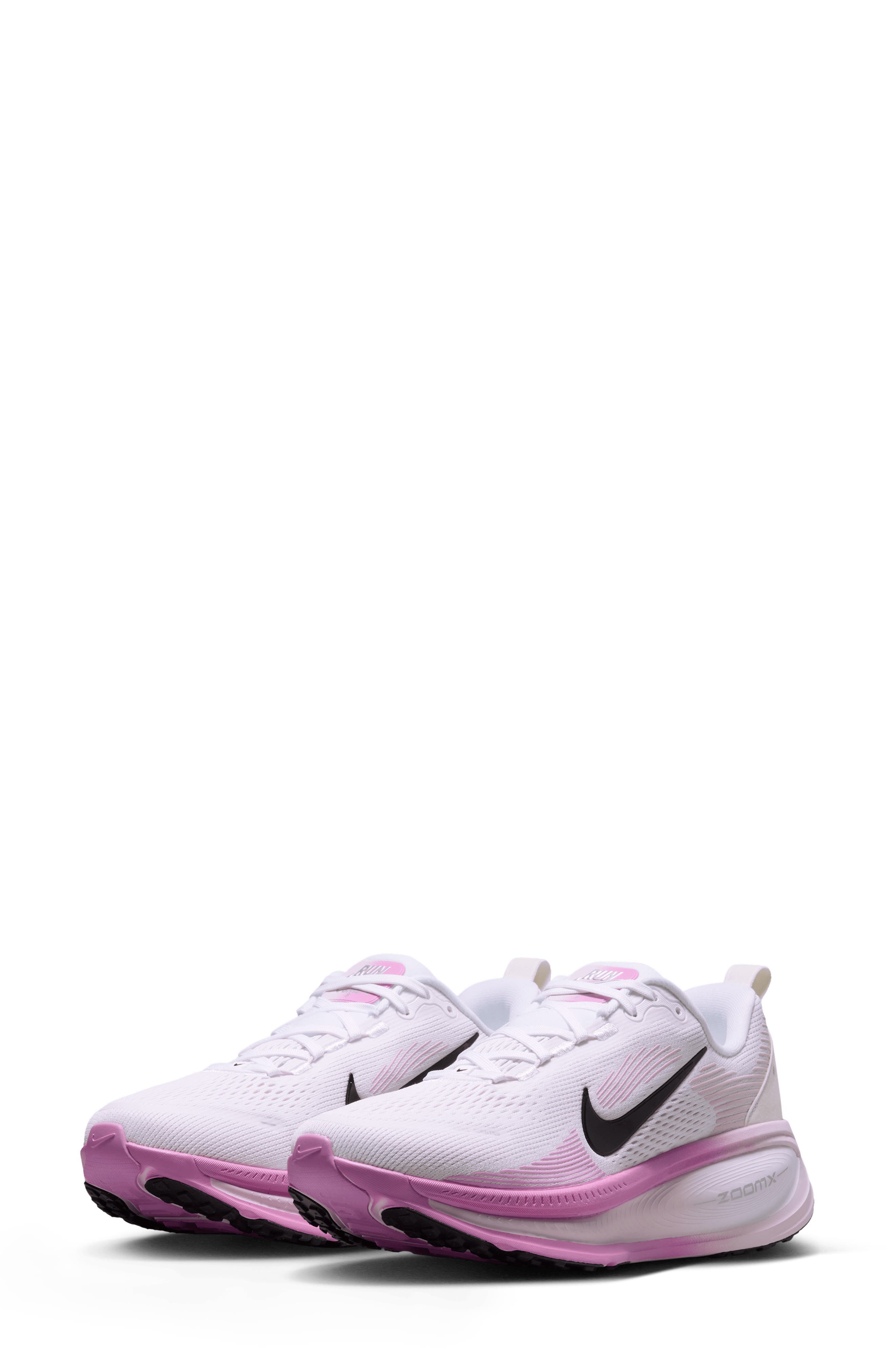 Vomero 18 Running Shoe, Main, color, WHITE/ LILAC/ MAGENTA/ BLACK