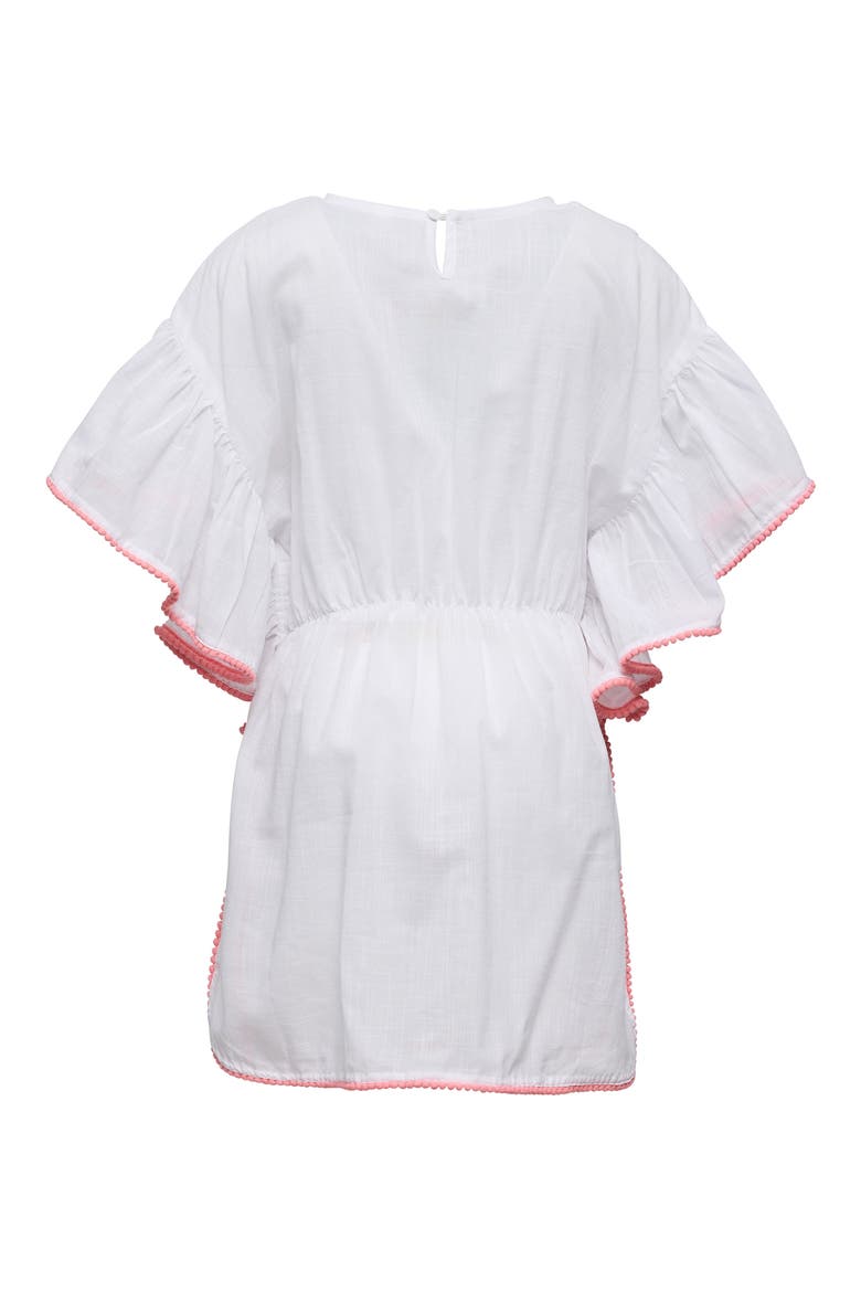 Kids' Spring Fling Embroidered Cotton Cover-Up Dress, Alternate, color, WHITE