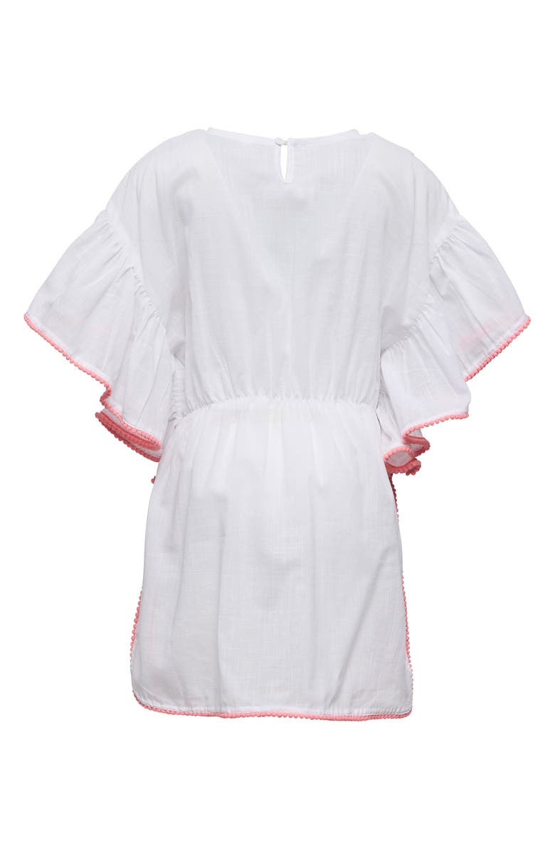 Snapper Rock Kids' Spring Fling Embroidered Cotton Cover-Up Dress, Alternate, color,