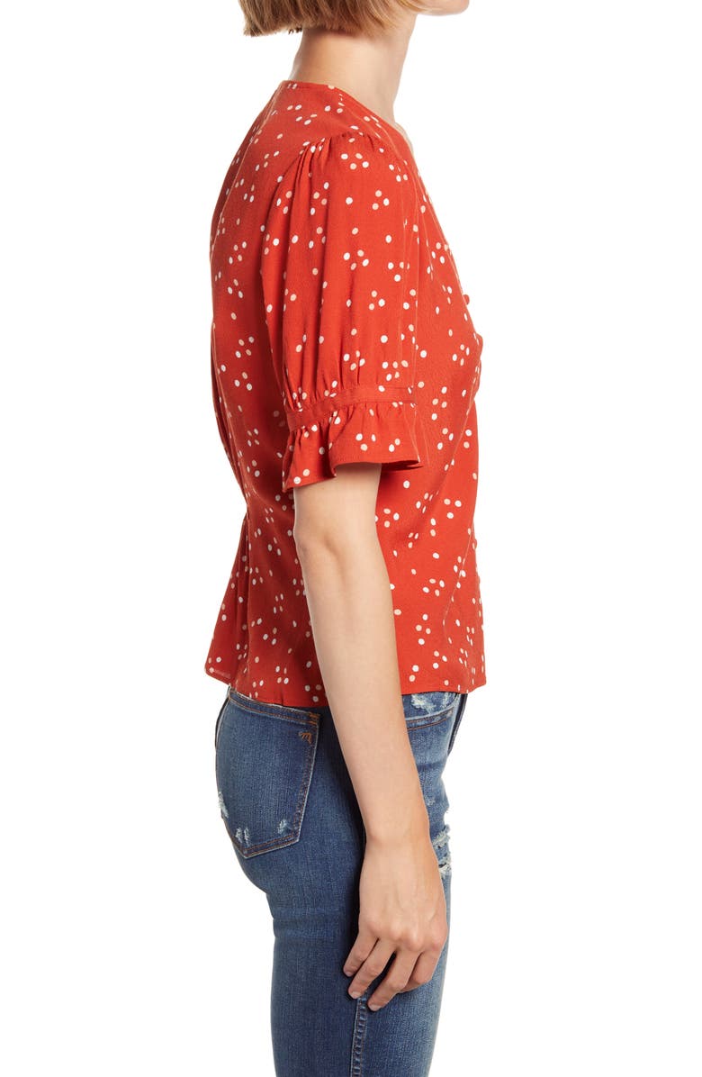 Madewell Polka Dot Daylight Top, Alternate, color,