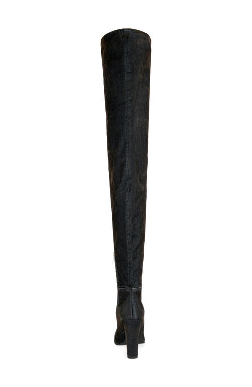 Azalea Wang Nanette Thigh High Boot In Black