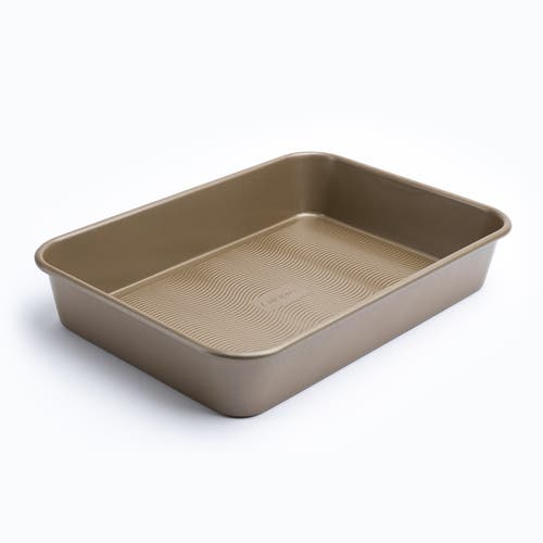 Cuisipro 13.5 X 9.5-inch Rectangular Steel Nonstick Roasting Pan In Brown