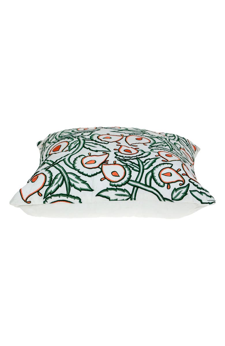 PARKLAND COLLECTION Celeste Embroidered Throw Pillow, Alternate, color, White