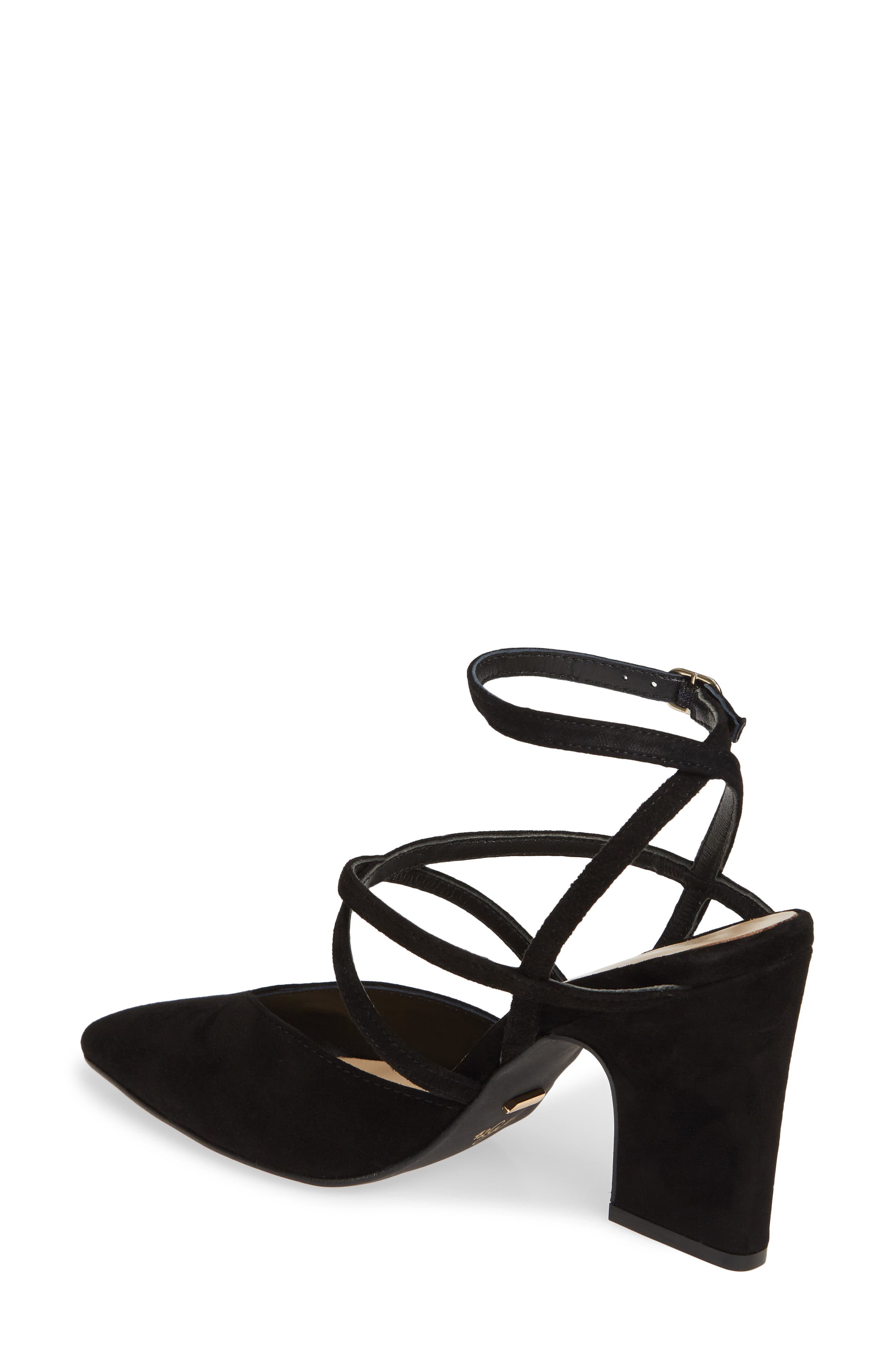 42 Gold Fire Pointy Toe Ankle Strap Pump, Alternate, color, 