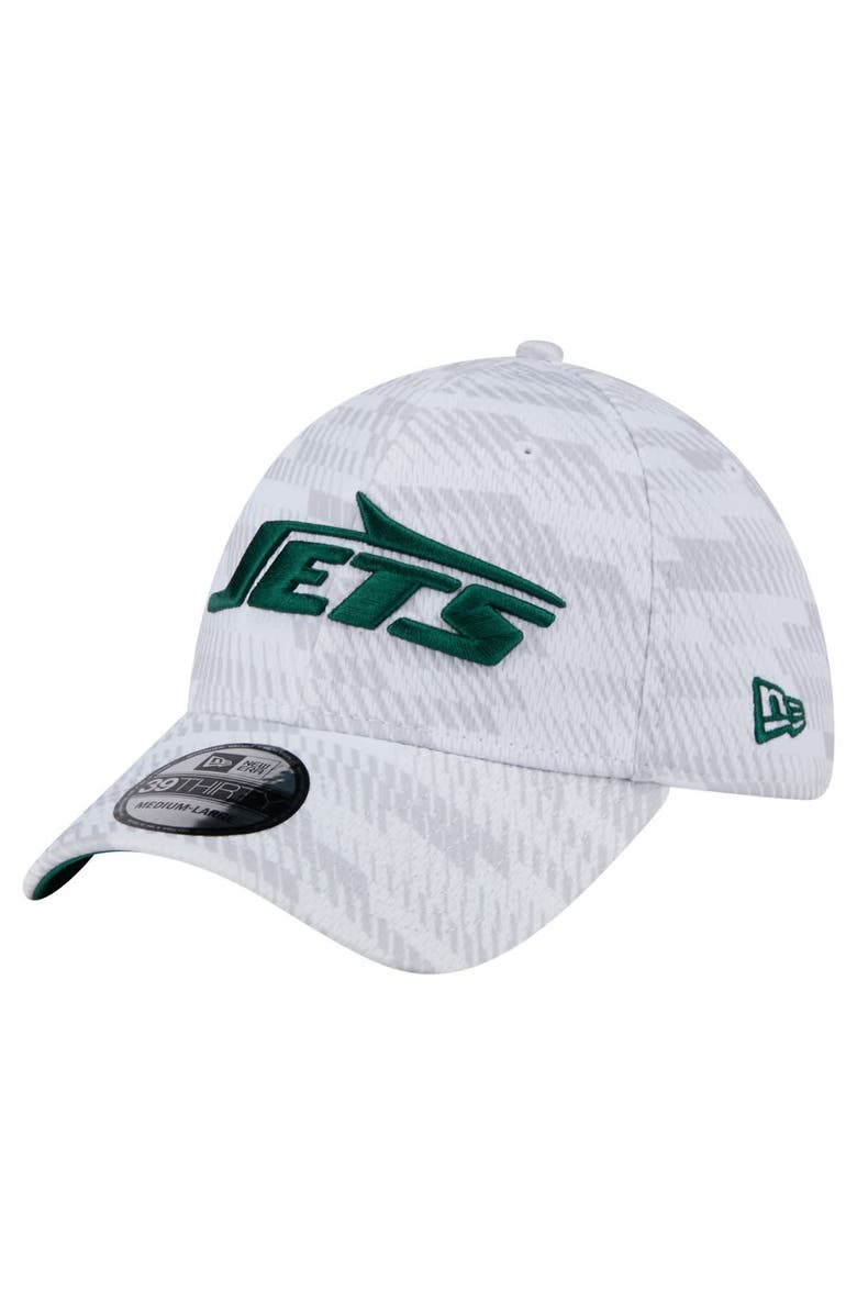 New Era Men's New Era  White New York Jets Gameday Graded 39THIRTY Flex Hat, Main, color, 